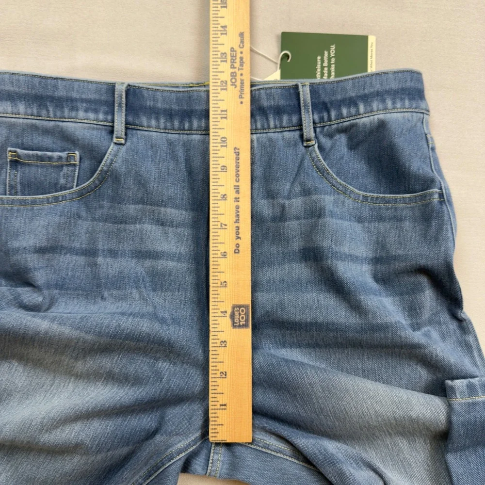 HALARA Women's Straight Leg Jeans in Medium Blue - Picture 6 of 10